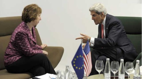 สหรัฐและยุโรปหารือเกี่ยวกับการเจรจาปัญหานิวเคลียร์ของอิหร่าน - ảnh 1