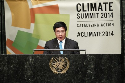 รองนายกรัฐมนตรีฝามบิ่งมิงเข้าร่วมการประชุมสุดยอดสหประชาชาติเกี่ยวกับภูมิอากาศ - ảnh 1