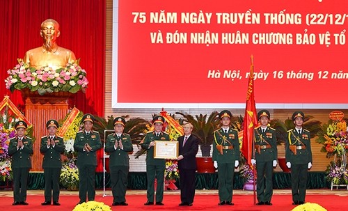 พิธีรำลึกครบรอบ 75 ปีวันก่อตั้งทบวงการเมืองของกองทัพประชาชนเวียดนาม - ảnh 1