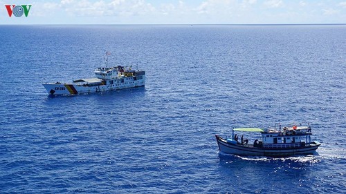 ชาวประมงจังหวัดบิ่งถวนยืนหยัดการออกทะเลจับปลาในเขตทะเลบริเวณหมู่เกาะเจื่องซา - ảnh 1