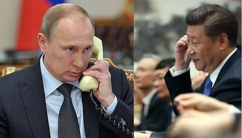 ผู้นำรัสเซียและจีนให้การสนับสนุนกันและคัดค้านการแทรกแซงจากภายนอก - ảnh 1