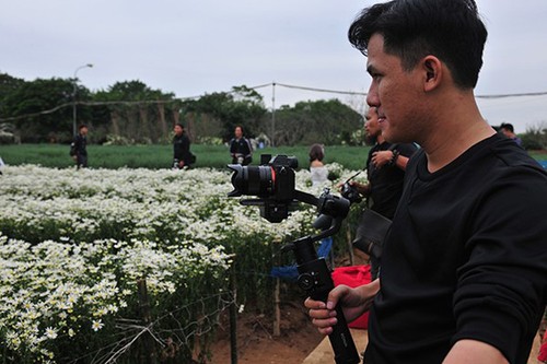 Young people flock to witness ox-eye daisy gardens in Hanoi - ảnh 7