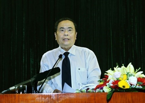Vietnam Fatherland Front leader meets top legislator of Laos  - ảnh 1