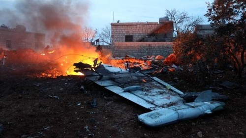 Russian jet shot down in Syria's Idlib province - ảnh 1