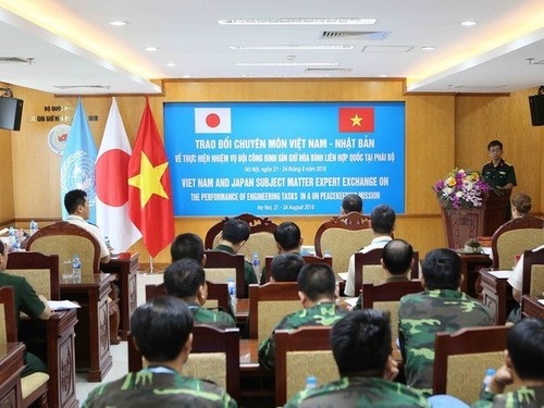 Vietnamese, Japanese sappers share peacekeeping experience - ảnh 1