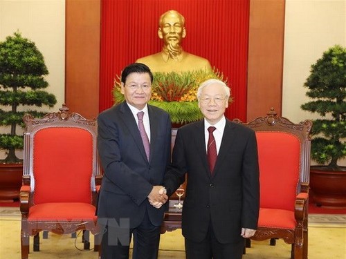 Party chief praises Vietnam-Lao ties  - ảnh 1