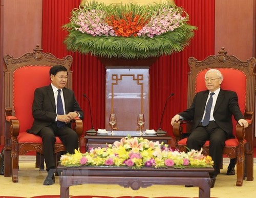 Vietnam always treasures special ties with Laos: Party leader - ảnh 1
