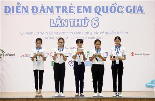 2019 national children’s forum opens in Hanoi - ảnh 1
