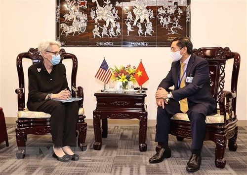 Vietnamese FM holds bilateral meetings with foreign diplomats - ảnh 1