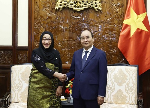 President receives new ambassadors from Azerbaijan, Brunei - ảnh 2