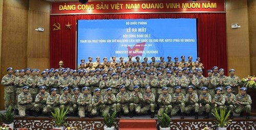 Vietnam’s second UN peacekeeping sapper unit unveiled in Hanoi - ảnh 1