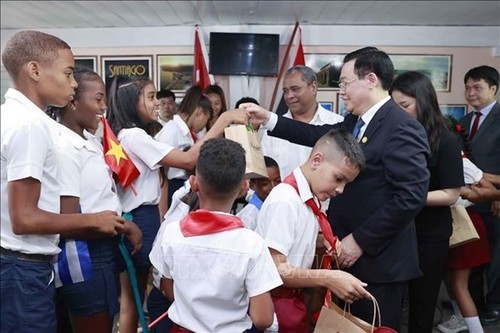 Top legislators of Vietnam, Cuba engage in joint activities in Santiago de Cuba - ảnh 3