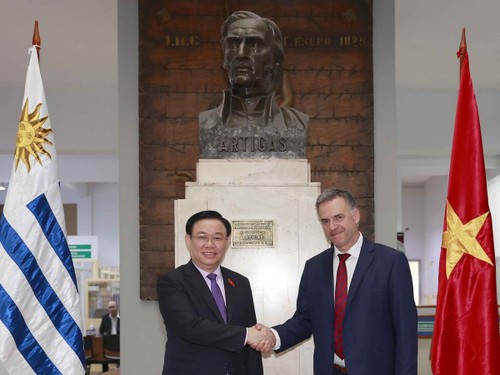 NA Chairman Vuong Dinh Hue receives Uruguay’s Canelones governor - ảnh 1