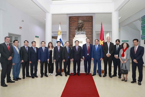 NA Chairman Vuong Dinh Hue receives Uruguay’s Canelones governor - ảnh 2