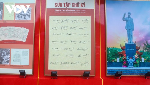 President Ho Chi Minh’s signatures, autographs on display in Co To island district   - ảnh 1