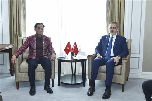 FM meets with foreign counterparts on sidelines of AMM-56 - ảnh 3