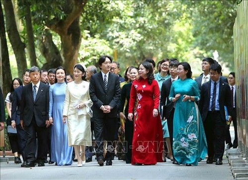 Vice President welcomes Japan’s Crown Prince, Crown Princess - ảnh 2