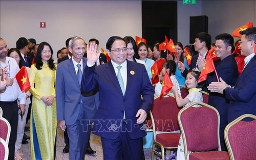 PM meets with overseas Vietnamese in Saudi Arabia - ảnh 1