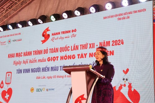 Red Journey 2024 aims to collect at least 120,000 blood units  - ảnh 1