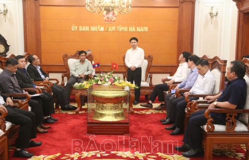 Đoàn đại biểu Bộ Tư pháp Lào thăm và làm việc tại tỉnh Hà Nam - ảnh 1