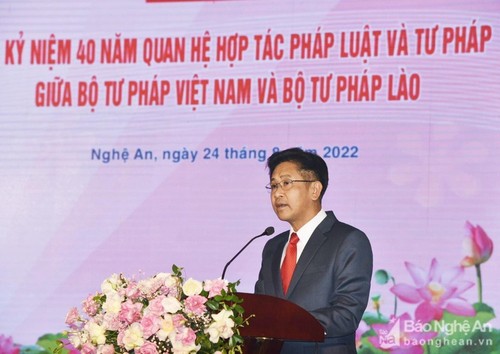 Tiếp tục củng cố, phát triển toàn diện quan hệ hợp tác của ngành Tư pháp hai nước Việt Nam - Lào - ảnh 2