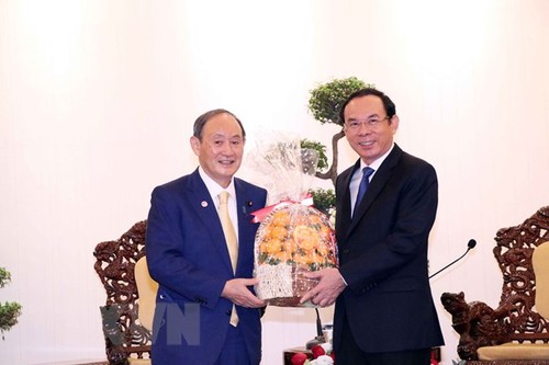 Lãnh đạo Thành phố Hồ Chí Minh tiếp nguyên Thủ tướng Nhật Bản  - ảnh 1