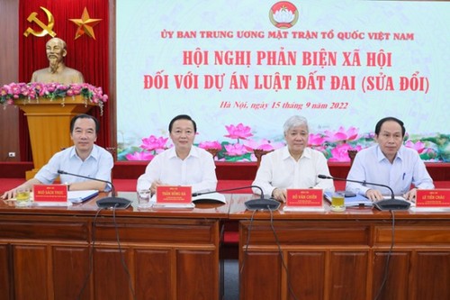 Ủy ban Trung ương MTTQ Việt Nam tổ chức lấy ý kiến nhân dân về dự thảo Luật đất đai (sửa đổi) đến hết ngày 15/3 - ảnh 1