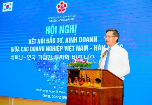 越南和韩国企业经营投资对接会在海防市举行 - ảnh 1