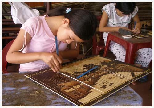  Artículos de bambú en la vida de los vietnamitas  - ảnh 1