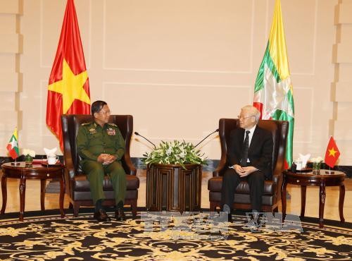 Continúan las actividades del líder partidista vietnamita en Myanmar - ảnh 1