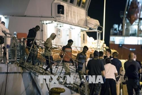 Italia acuerda recibir a los migrantes rescatados en el mar - ảnh 1