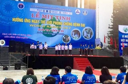 Celebran en Lao Cai el Día Internacional Contra la Rabia 2018 - ảnh 1