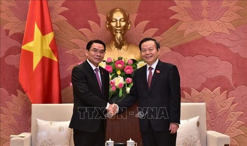 Parlamentos de Vietnam y Laos promueven medidas para estrechar lazos bilaterales - ảnh 1