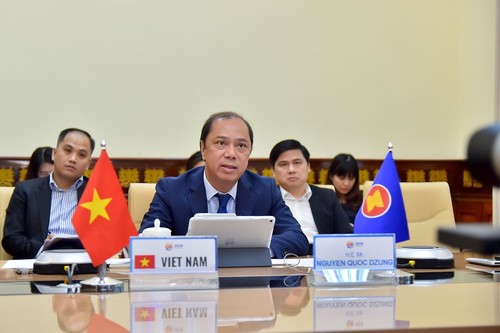 Celebran videoconferencia de altos funcionarios de la Asean - ảnh 1