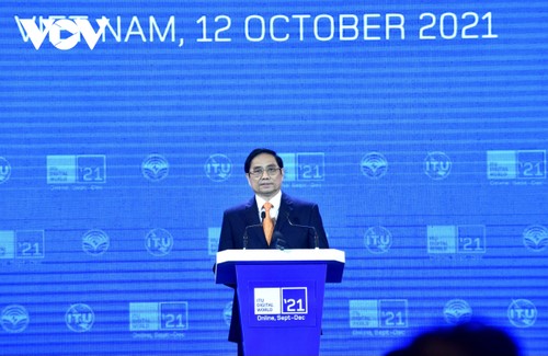 Premier vietnamita interviene en la ceremonia de apertura de Mundo Digital 2021 - ảnh 1