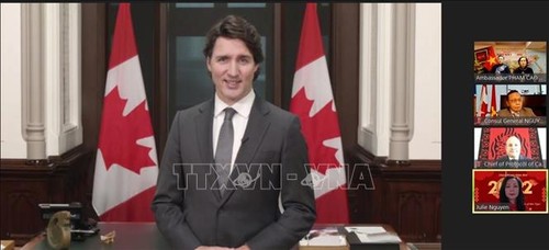 Premier canadiense felicita a la comunidad vietnamita en el país en ocasión del Tet 2022 - ảnh 1