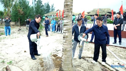 Más localidades vietnamitas responden al Festival de plantación de árboles - ảnh 1