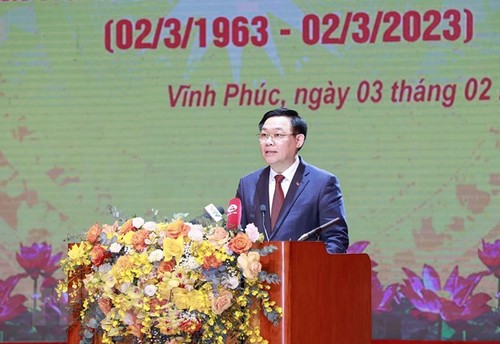Presidente del Parlamento asiste al acto de conmemoración del aniversario del PCV en Vinh Phuc - ảnh 1