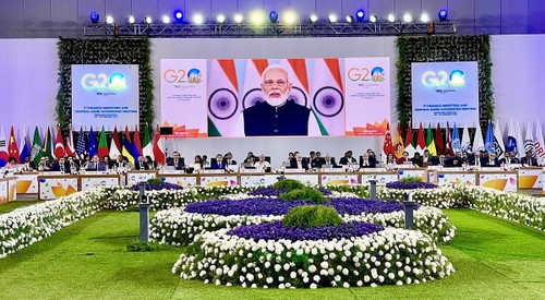 Inauguran en India Conferencia de Ministros de Relaciones Exteriores del G20 - ảnh 1