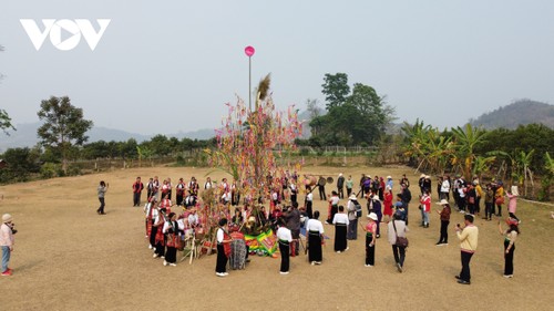 Peculiaridad del Festival de Oración por la Lluvia del grupo étnico Thai blanco en Son La - ảnh 1