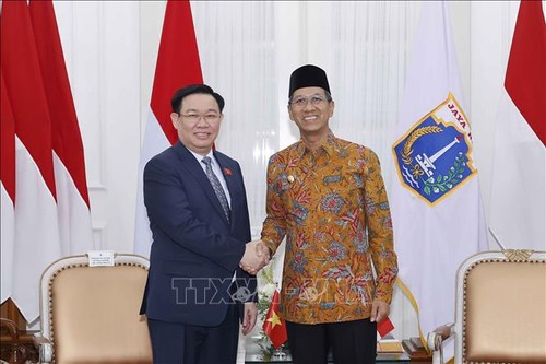  El presidente del Parlamento de Vietnam recibe al gobernador de la Región Administrativa Especial de Yakarta - ảnh 1