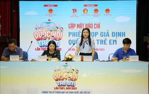 Niños vietnamitas simularán una sesión parlamentaria ​en septiembre - ảnh 1