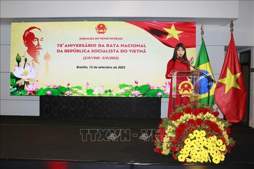 Conmemoran en Brasil el 78 aniversario del Día Nacional de Vietnam - ảnh 1