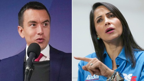 González y Noboa se enfrentan en debate previo a balotaje de los comicios presidenciales en Ecuador    - ảnh 1