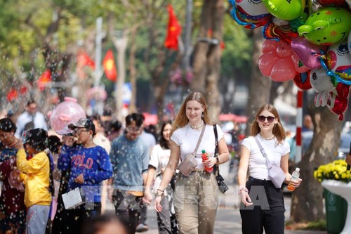 Aumenta afluencia de turistas extranjeros a localidades vietnamitas en ocasión del Tet - ảnh 1