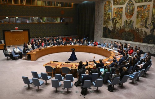 Rusia y China vetan en el Consejo de Seguridad una resolución de Estados Unidos sobre un alto el fuego en Gaza - ảnh 1