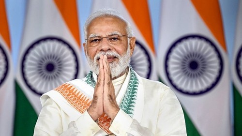 Narendra Modi presta juramento como Primer Ministro de India para un tercer mandato  - ảnh 1