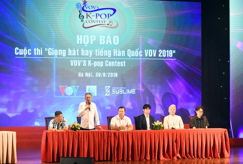 การแถลงข่าวต่อสื่อมวลชนเกี่ยวกับการประกวดร้องเพลงภาษาเกาหลี VOV 2019- VOV’s Kpop Contest 2019 - ảnh 1