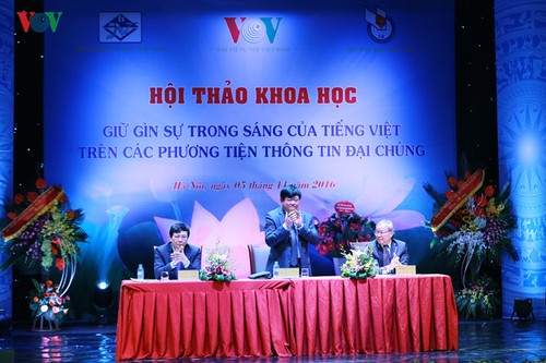 Seminar on preserving Vietnamese language on mass media concludes - ảnh 1