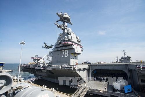 US inaugurates most expensive aircraft carrier  - ảnh 1